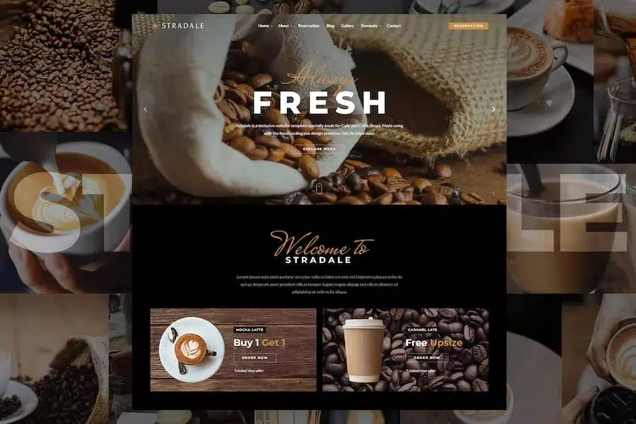 Stradale – Cafe & Restaurant Website Template