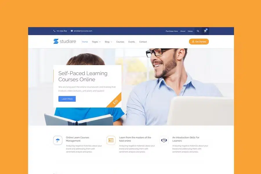 Studiare – Education HTML5 Template for Univeristy & Online Courses