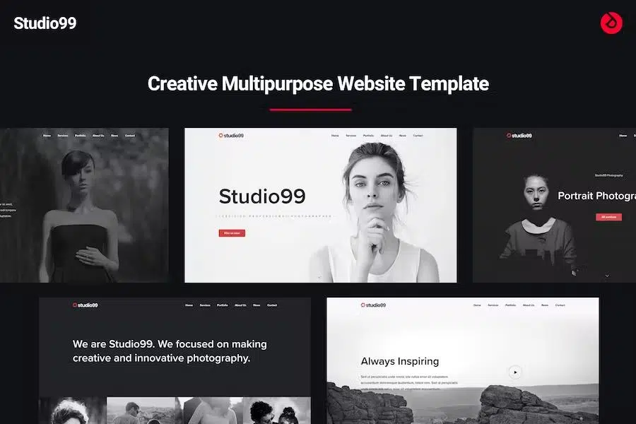 Studio99 – Responsive Multipurpose Bootstrap Website Template