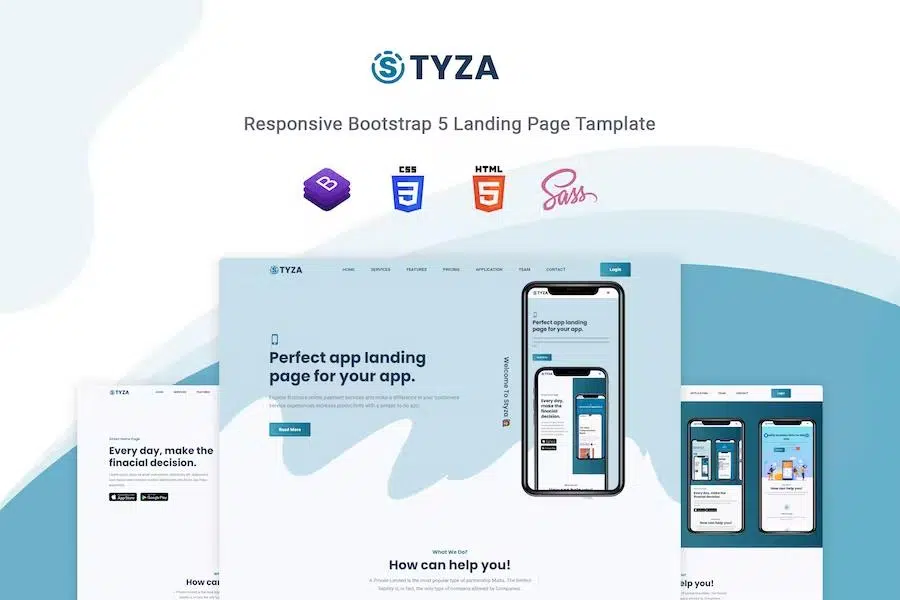 Styza – App Landing Page Template