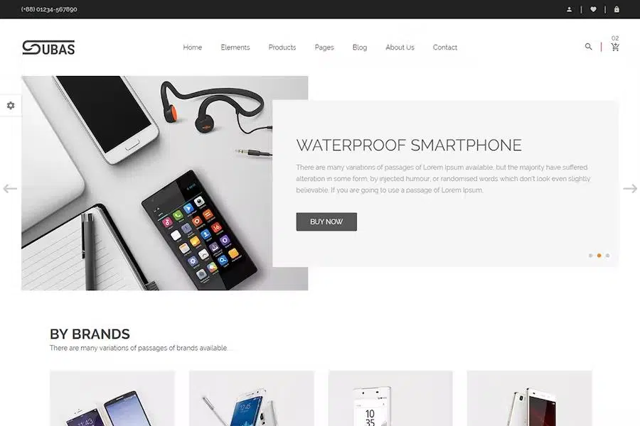 Subas – Electronics Store eCommerce HTML Template