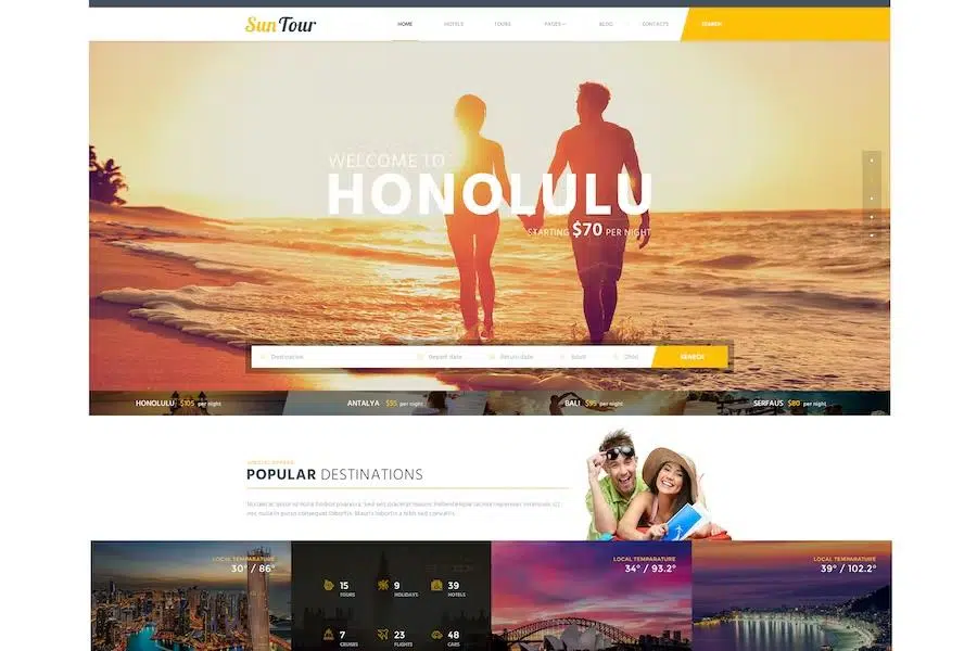 SunTour – Creative Travel Agency HTML Template