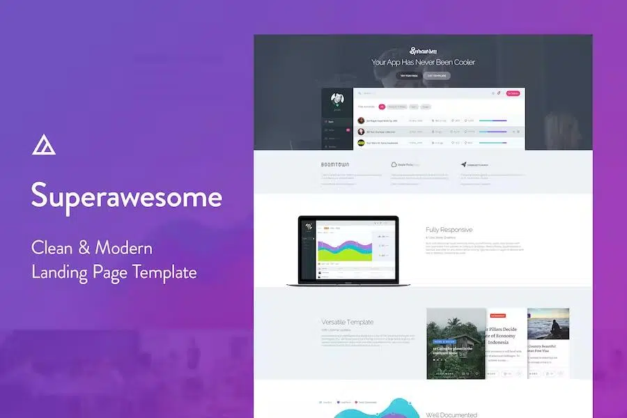 Superawesome – Retina Bootstrap 3 App Landing Page