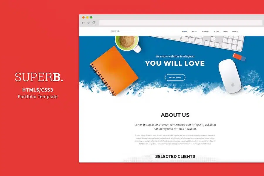 Superb – Responsive One-Page Portfolio