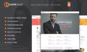 SuperShot – Creative HTML Template