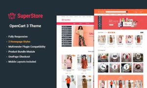 SuperStore – Responsive Multipurpose OpenCart 3 Theme with 3 Mobile Layouts Included