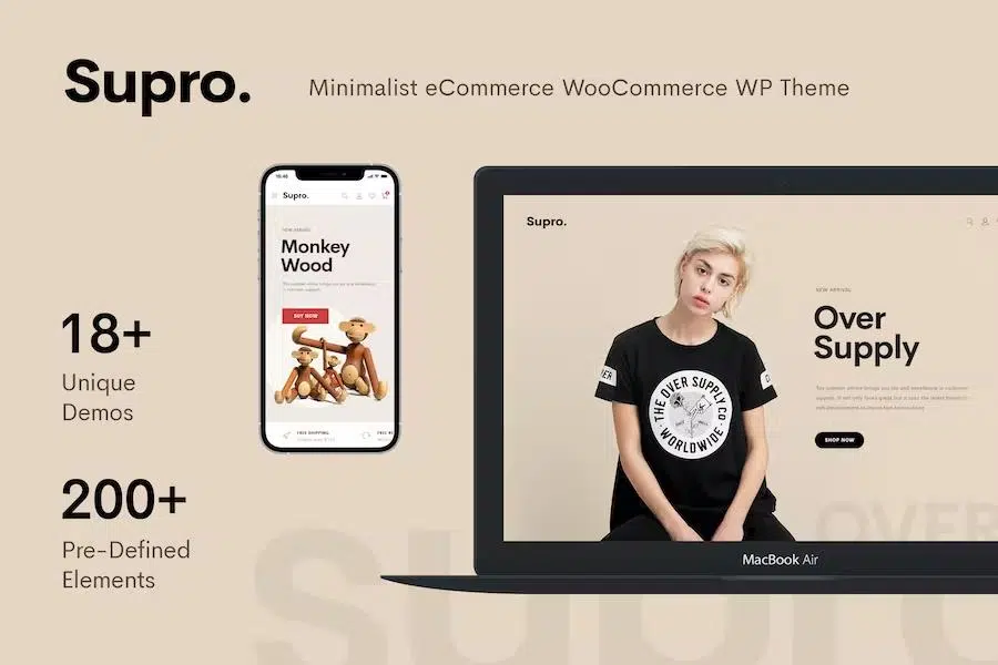 Supro – Minimalist AJAX WooCommerce WordPress Theme 1.8.8