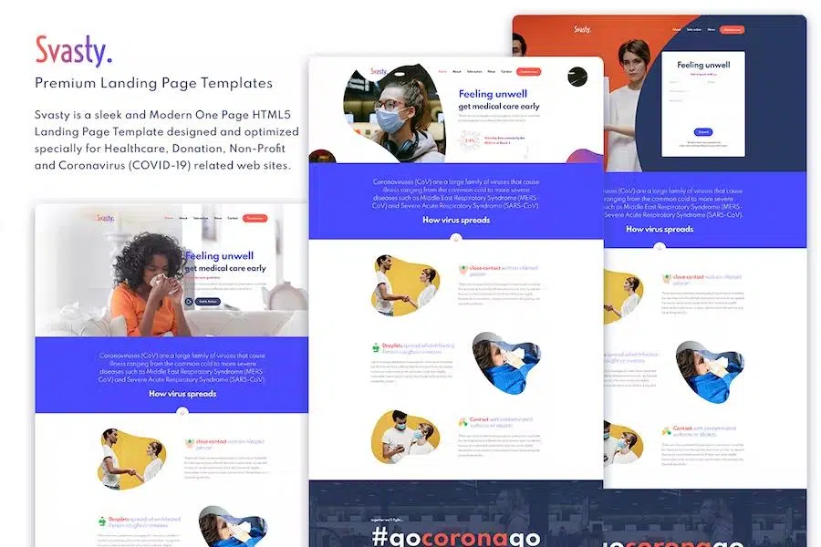 Svasty Healthcare Landing Page Template