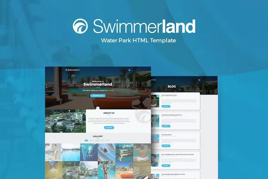 Swimmerland – Water Park HTML Template