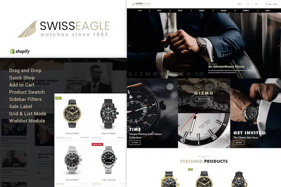 Swiss Eagle – Shopify Watch Store