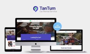 TanTum – Car, Scooter, Boat & Bike Rental Services WordPress Theme