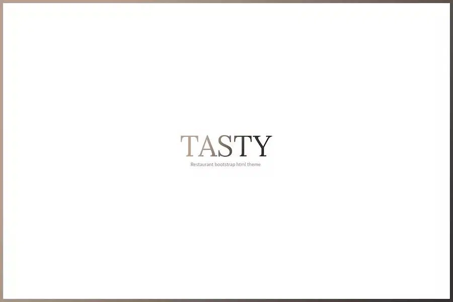 TASTY – RESTAURANT HTML TEMPLATE