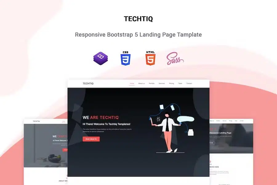 Techtiq – Responsive One Page Multipurpose Template