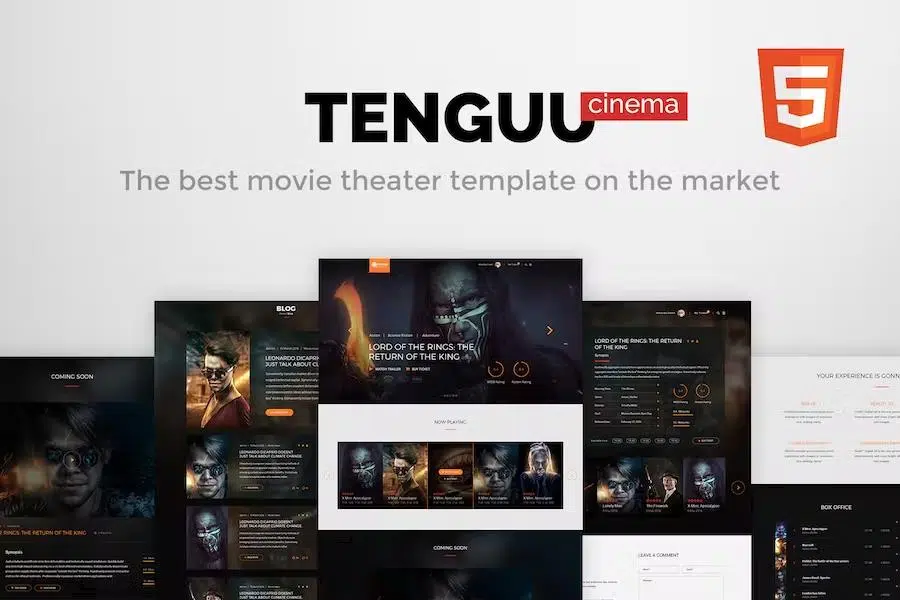 Tenguu Cinema – Movie theatre HTML Template