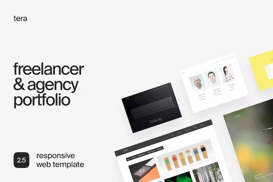 Tera – Responsive HTML5 Portfolio Template