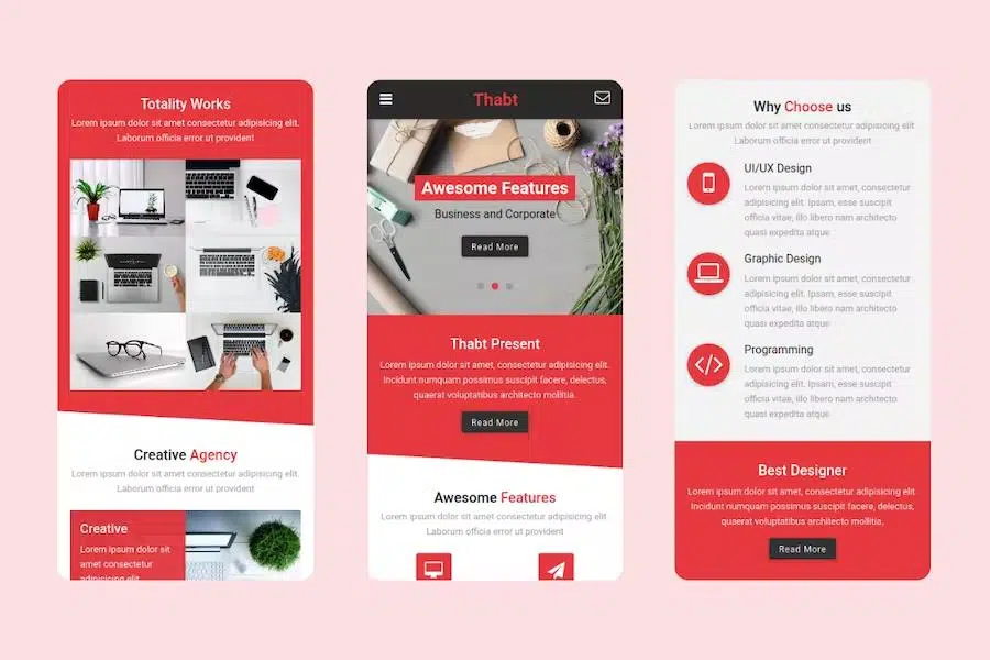 Thabt – HTML Mobile Template