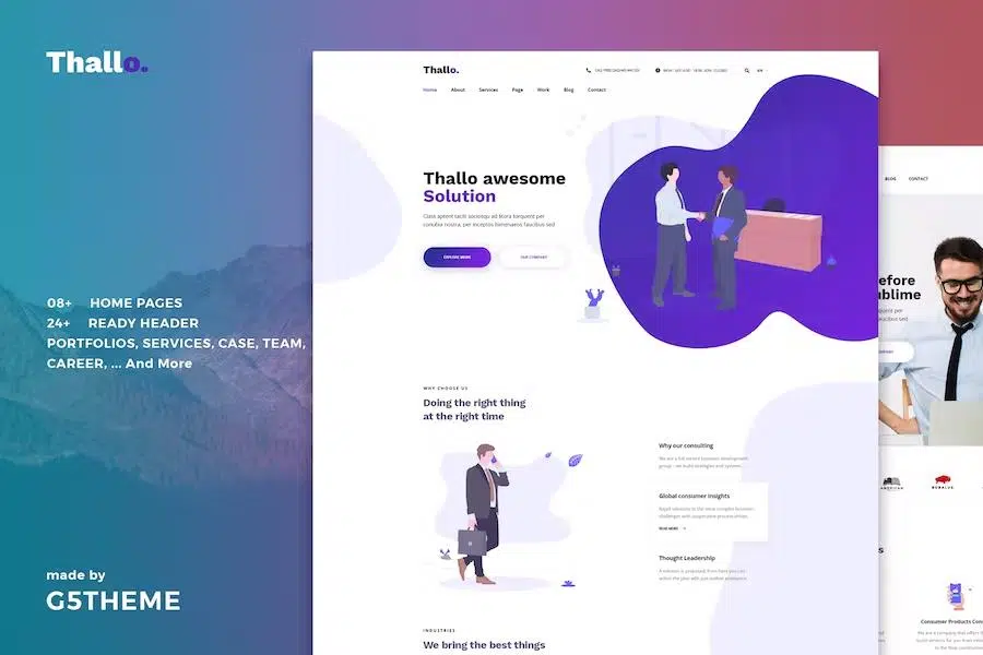 Thallo – Consulting & Finance WordPress Theme