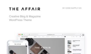 The Affair – Creative Theme for Personal Blogs and Magazines