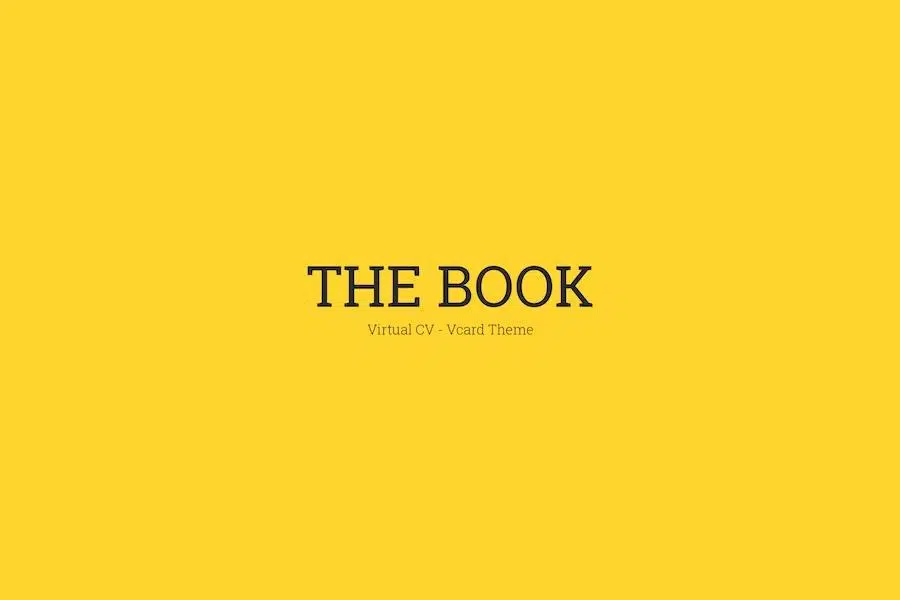 The Book : Personal vCard Template