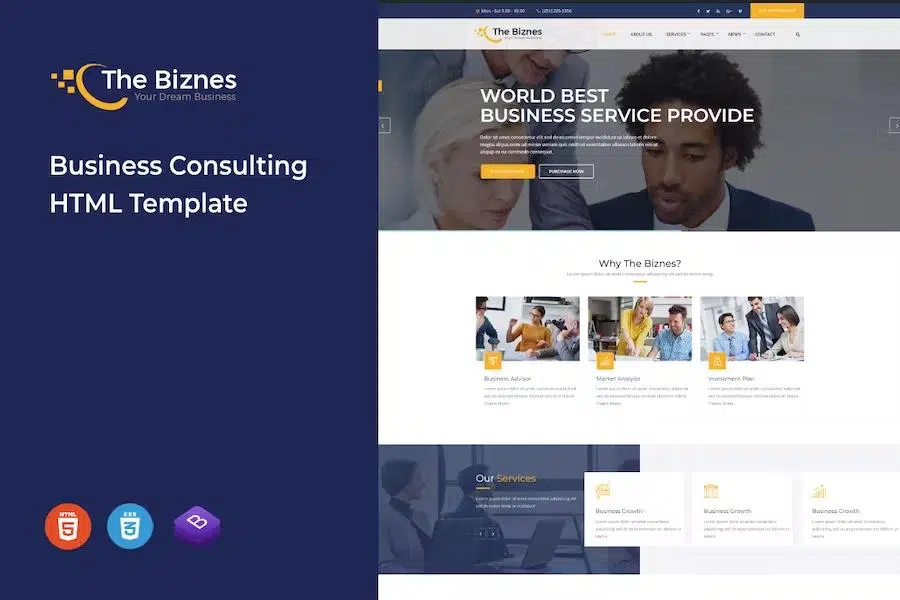 The Business – Business Consulting and Professional Services HTML Template