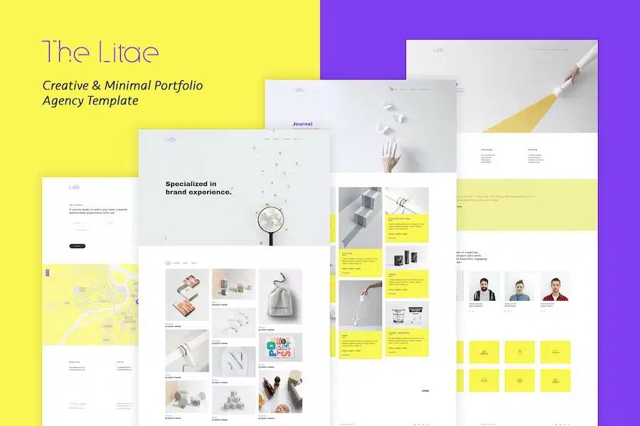 The Litae – Creative & Minimal Portfolio Agency Template