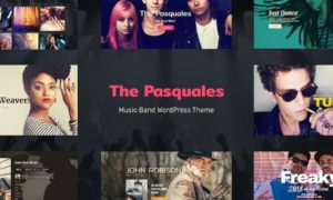 The Pasquales – DJ, Artist and Music Band WordPress Theme