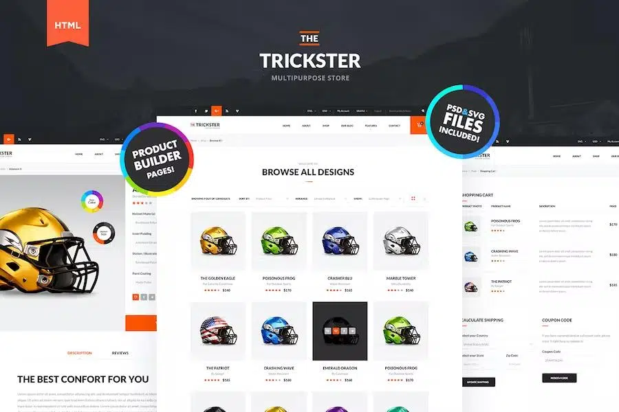 The Trickster – Multipurpose HTML Product Builder and Shop