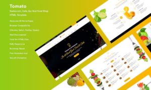 Tomato-Restaurant, Cafe, Bar and Food shop HTML Template