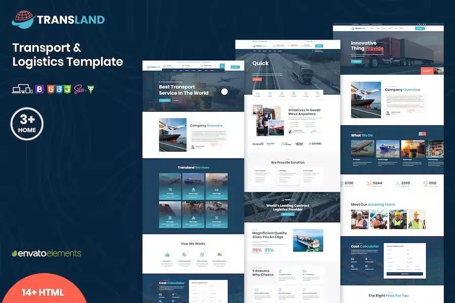 Transland – Transportation & Logistics HTML Template