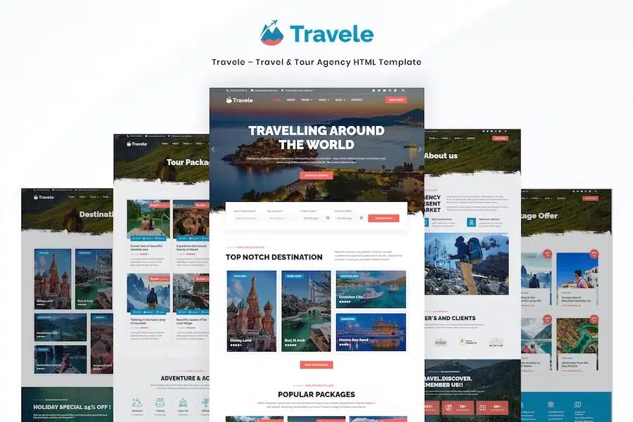 Travele – Travel & Tour Agency HTML Template