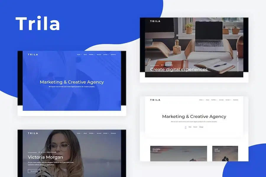 Trila – Ajax Based Creative Template