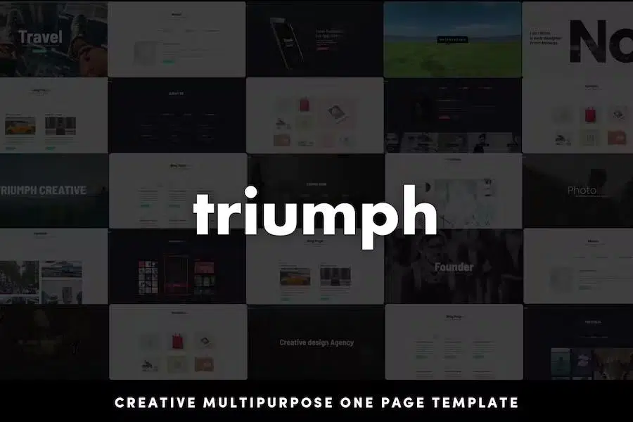 Triumph – Creative Multipurpose One Page HTML Template