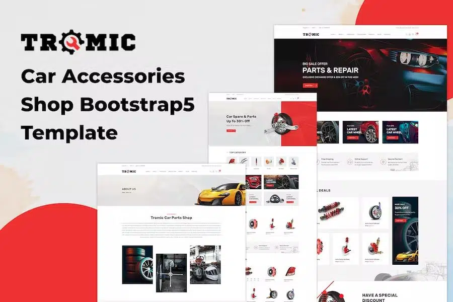 Tromic – Car Accessories Shop Bootstrap 5 Template