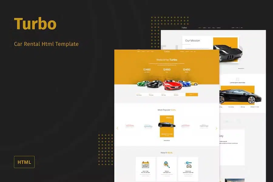 Turbo – Car Rental HTML Template