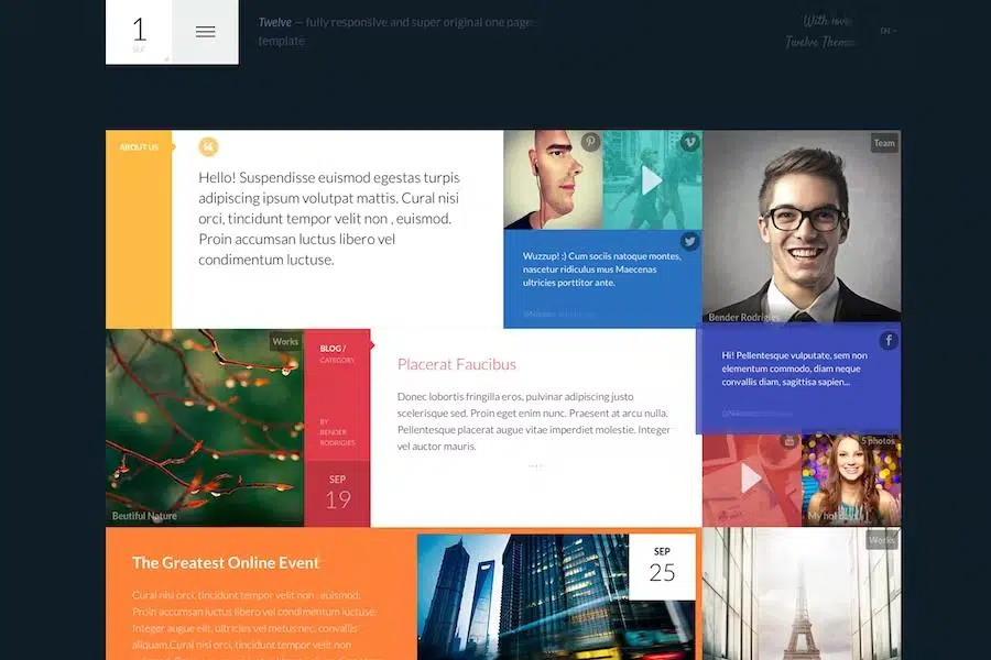 Twelve – Original & Creative Responsive Template