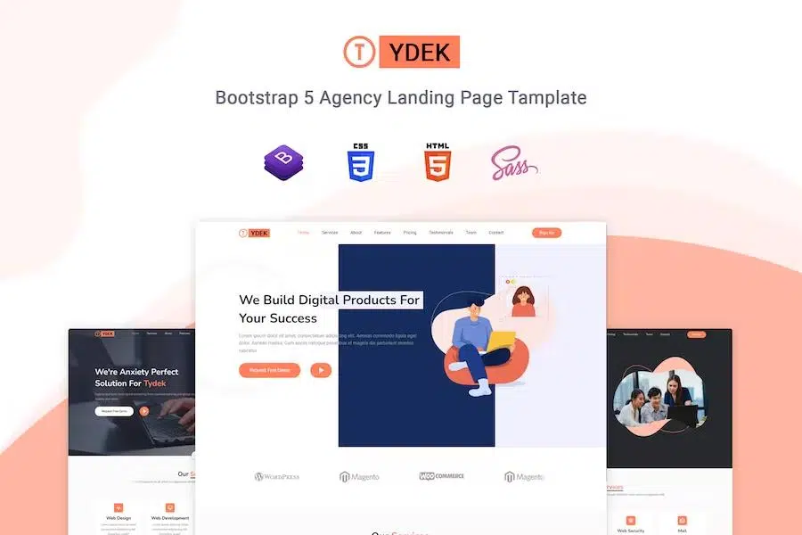 Tydek – Creative Agency Landing Page Tamplate