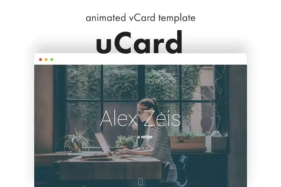 uCard – Animated vCard Template