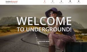 UnderGround – Minimal Onepage & Multipage Template