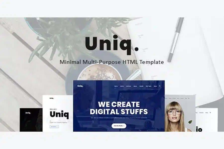 Uniq – Minimal Multipurpose Creative HTML Template