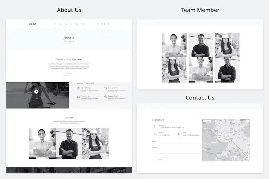 Uniqlo – Minimal HTML Template