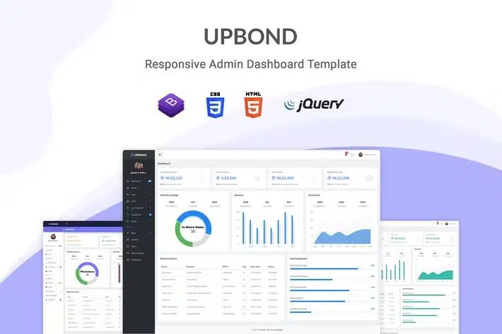 Upbond – Responsive Admin Dashboard Template