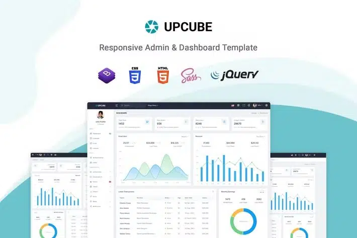 Upcube – Responsive Bootstrap Admin & Dashboard Template