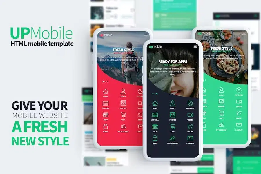 UpMobile HTML Mobile Template