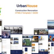 UrbanHouse – Construction Renovation HTML5 Template + SASS