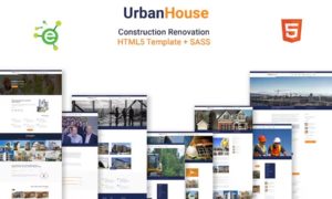 UrbanHouse – Construction Renovation HTML5 Template + SASS