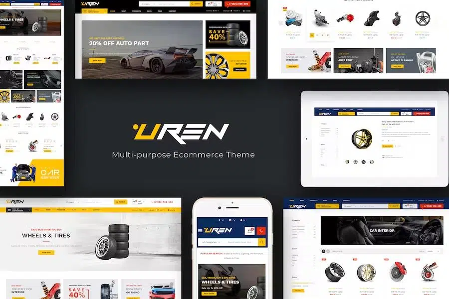 Uren – Car Accessories Opencart Theme (Included Color Swatches)