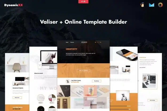 Valiser – Responsive Email + Online Template Builder