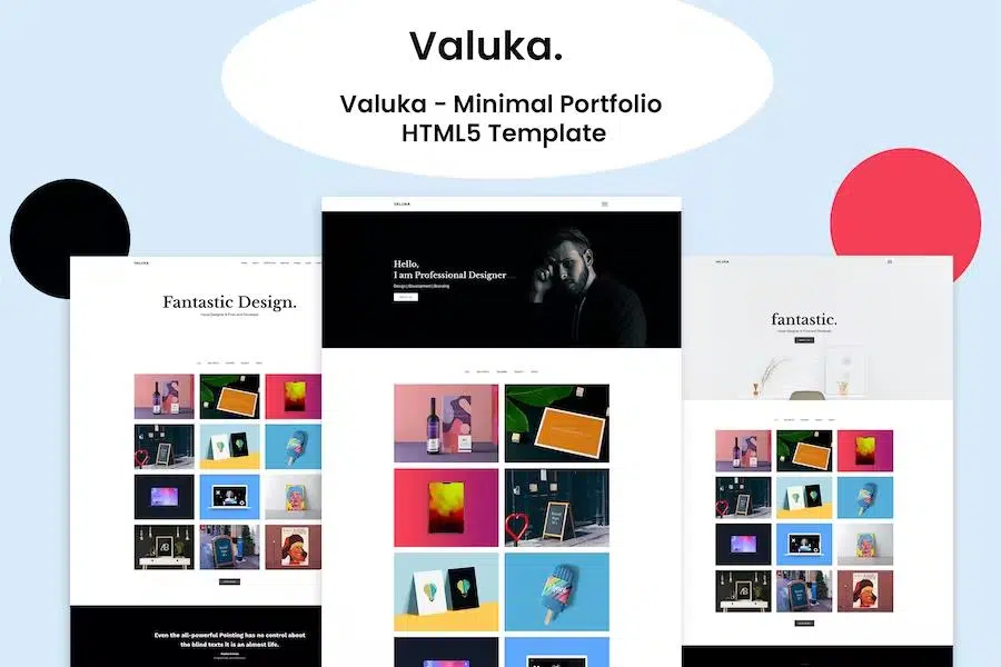 Valuka – Minimal Portfolio Template