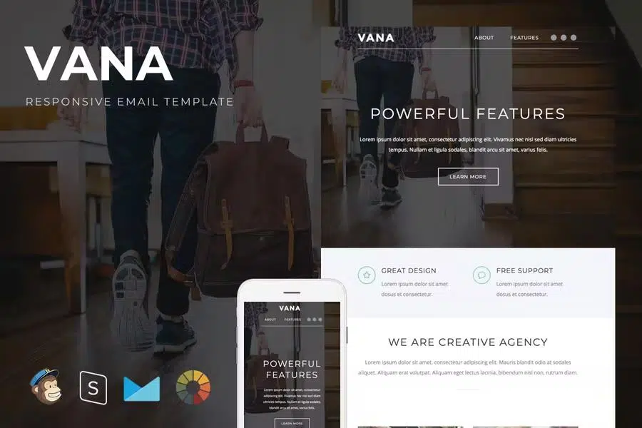 Vana – Responsive Email + StampReady Builder