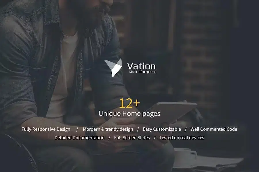 Vation – Responsive Multi-Purpose HTML5 Template